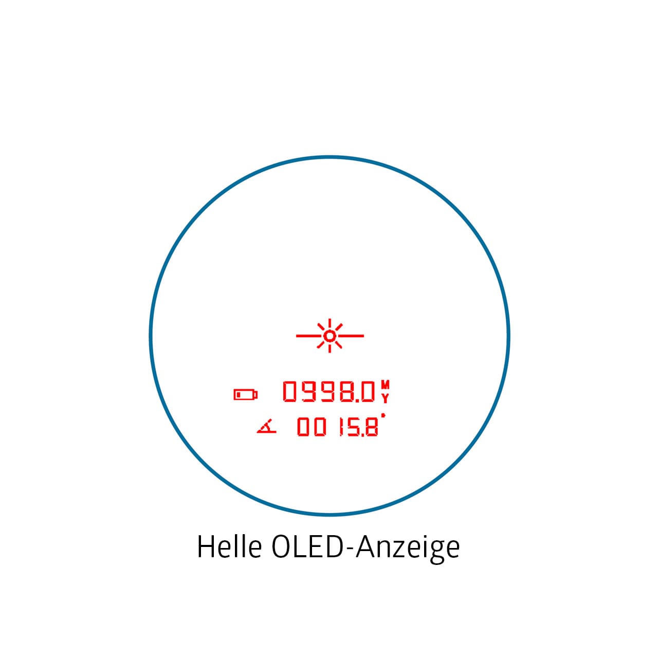 Noblex Fernglas mit Entfernungsmesser OLED Anzeige